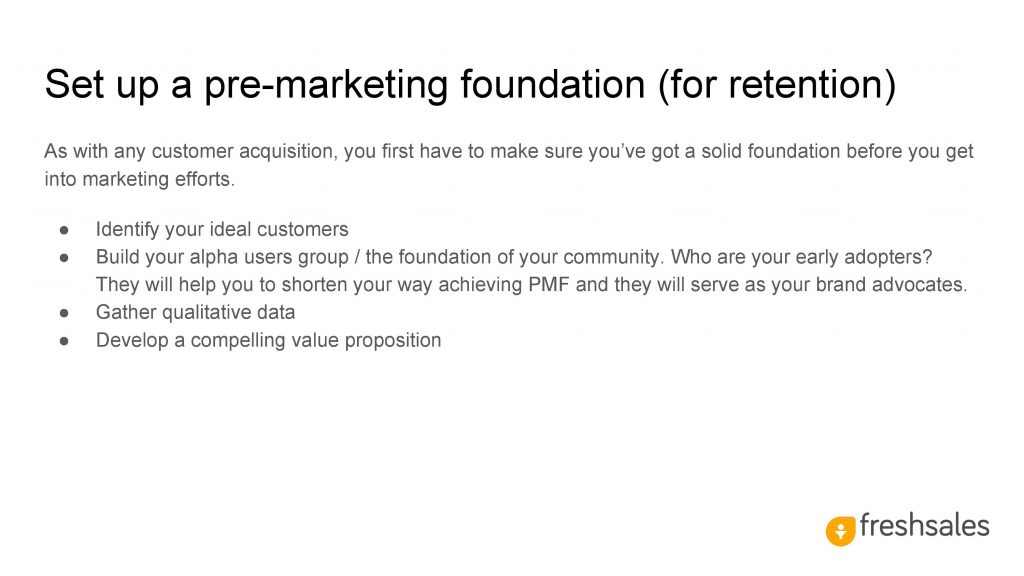 Growth channels to acquire SaaS customers - Set up a pre-marketing foundation