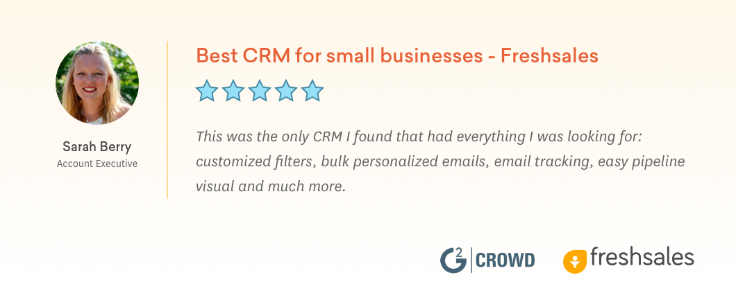 Small Business CRM Software - Freshsales