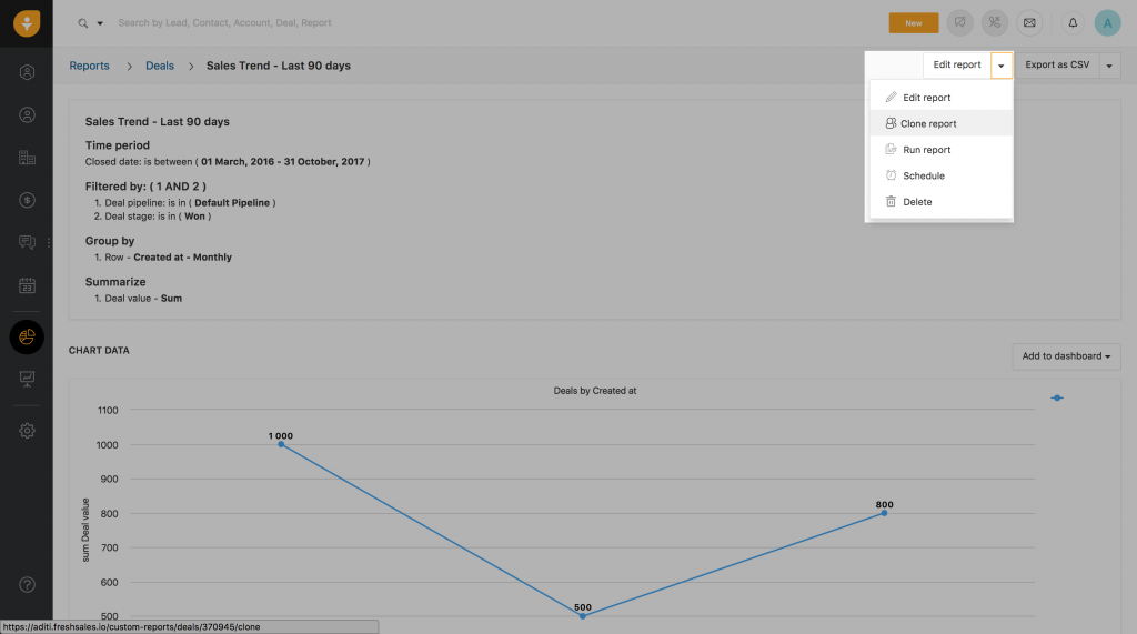 new enhancements in reports csv imports and sales sales activities report