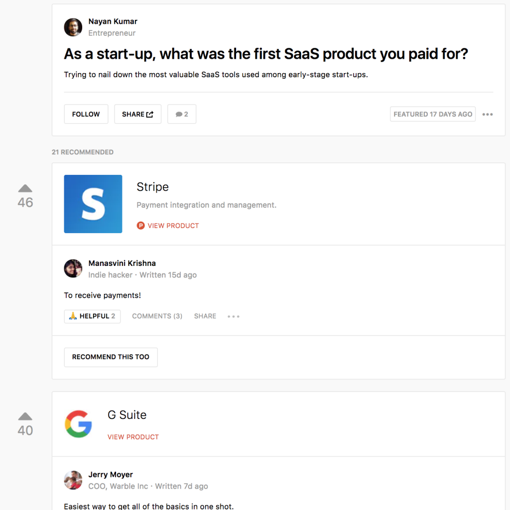 Product Hunt Ask Lead Generation