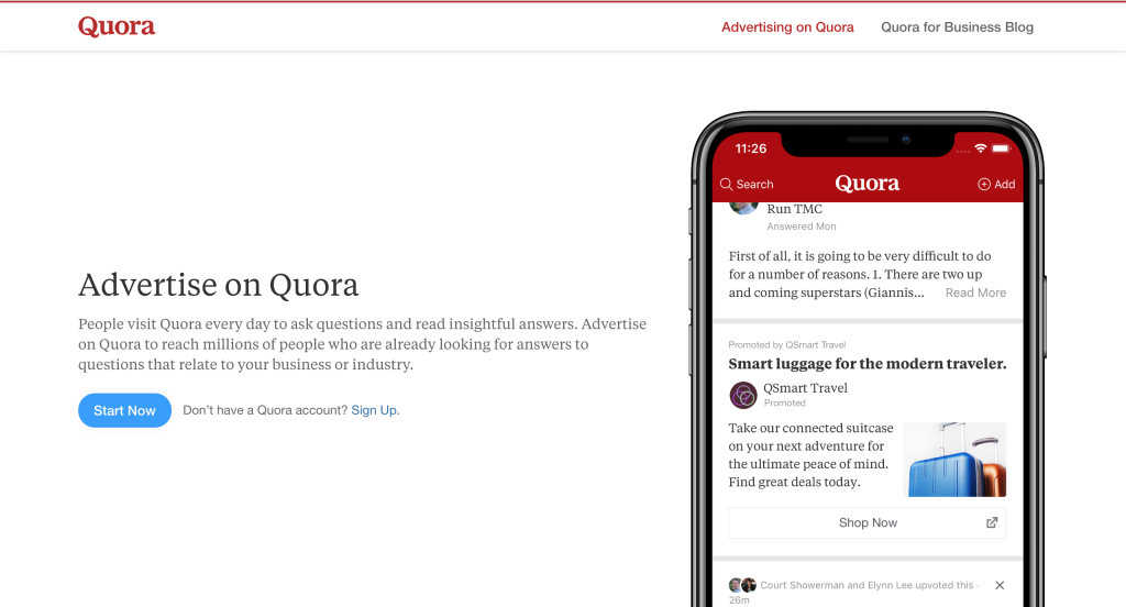 Quora for Business - Advertise on Quora