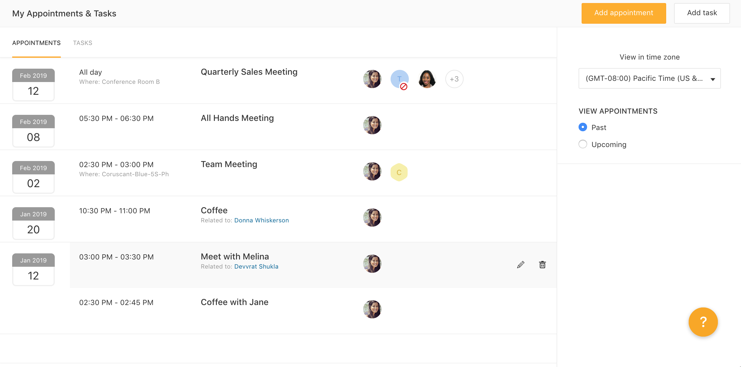 Manage your calendar