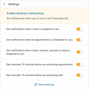 Notifications and reminders