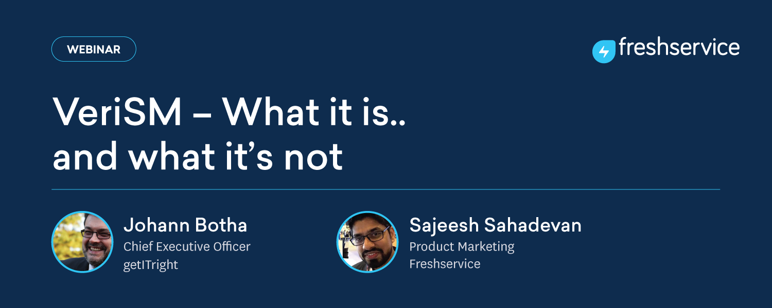 VeriSM Webinar Blog