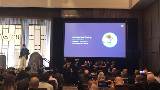 Freddy - the Freshworks omnibot - unveiled at our user conference