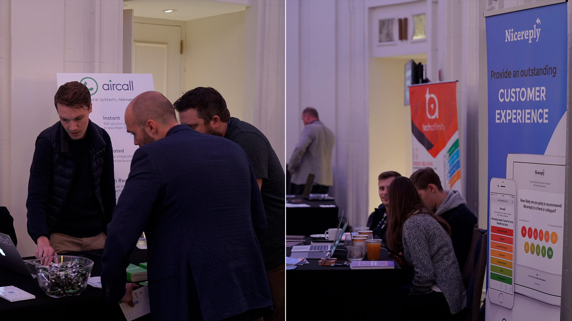 Partner booths at our user conference