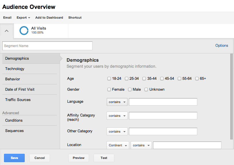 Segment Overview | Google Analytics